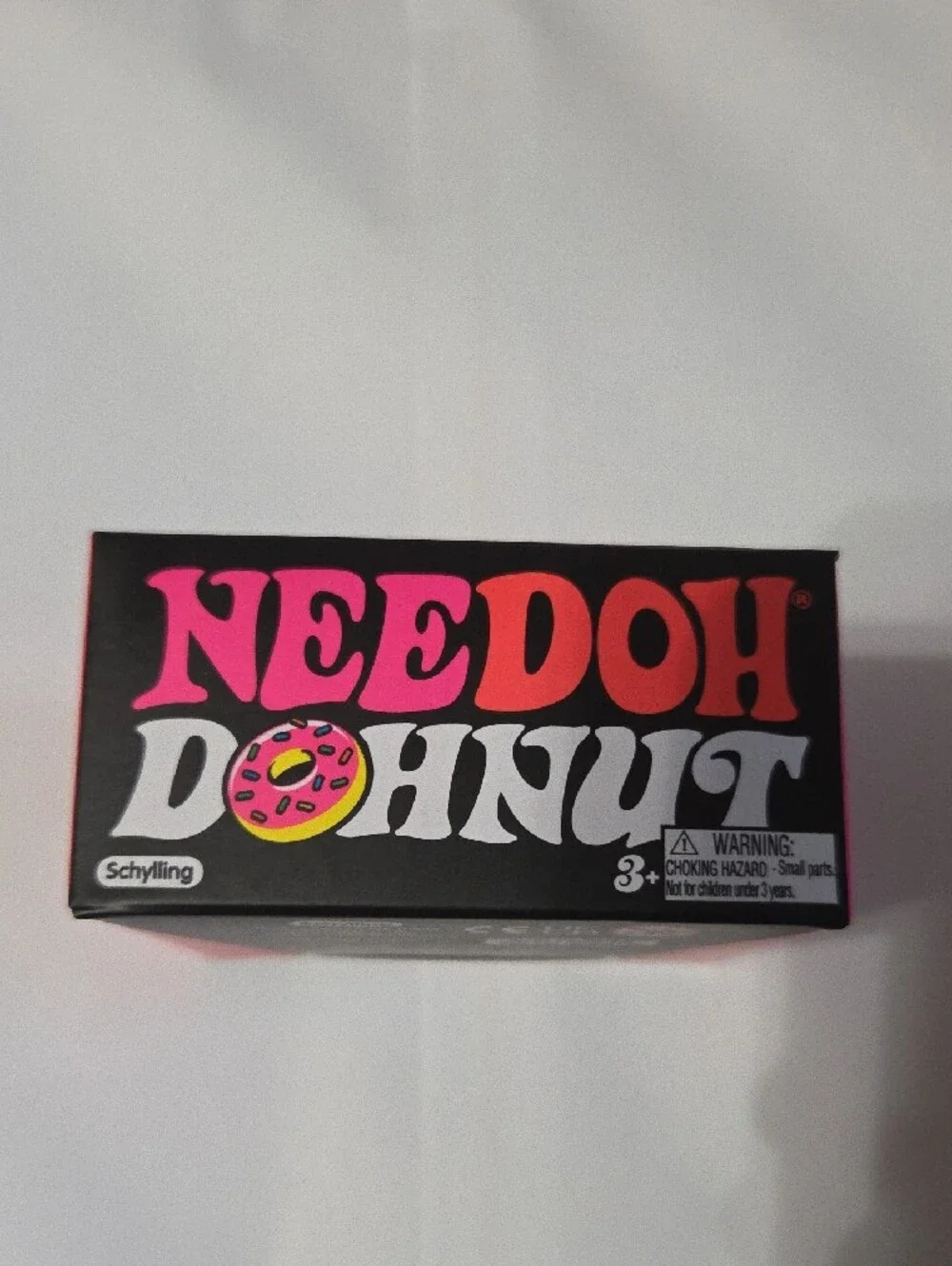 Needoh Yellow Dohnut W/Purple Powder Frosting Squishy Toy 26061HY Authentic